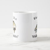 Wishin Ich war Walleye Fishin Jumbo-Tasse (Vorderseite)