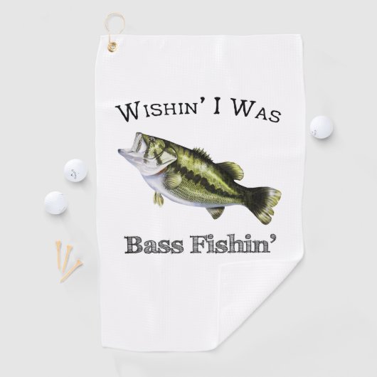 Wishin war ich Bass Fishing Handtuch (Insitu)