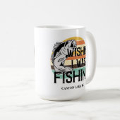 Wishin zum Angeln Kaffeetasse (VorderseiteRechts)