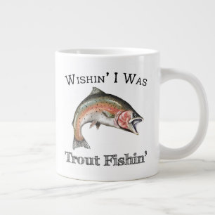 Wishin zum Foreut Fishin Jumbo-Tasse
