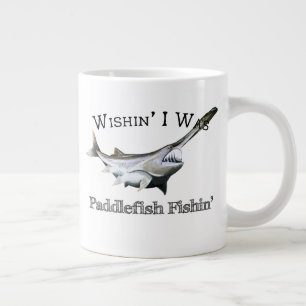 Wishin zum Paddlefish Fishin Jumbo-Tasse