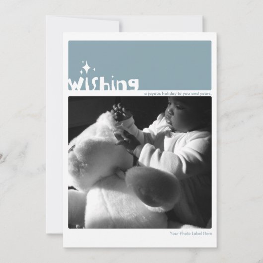 Wishing Card w/ Enentwicklung Feiertagskarte (Vorderseite)