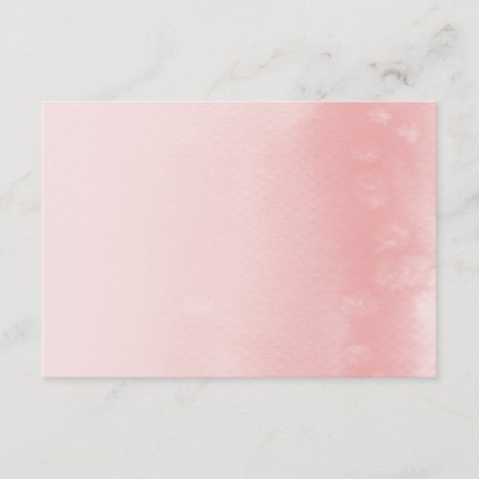 WISHING GUCARD :: Obre wassercolor coral Begleitkarte (Vorderseite)