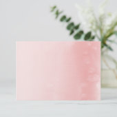 WISHING GUCARD :: Obre wassercolor coral Begleitkarte (Stehend Vorderseite)