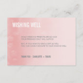 WISHING GUCARD :: Obre wassercolor coral Begleitkarte (Rückseite)