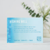 WISHING GUCARD :: ombre watercolor blue Begleitkarte (Stehend Vorderseite)