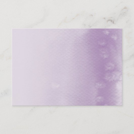 WISHING GUCARD :: ombre watercolor lila Begleitkarte (Vorderseite)