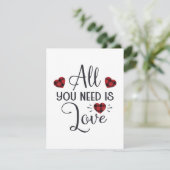 Wishing Happy Valentines Day (Stehend Vorderseite)