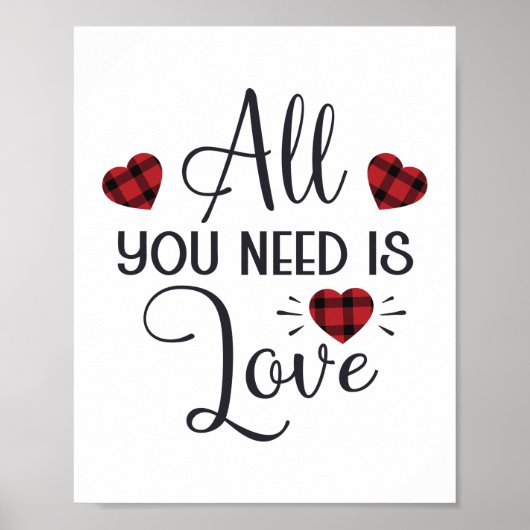 Wishing Happy Valentines Day Poster (Vorne)