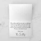 Wishing Star Night Sky Dankeskarte (Innenseite)