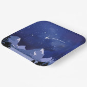 Wishing Star Night Sky Pappteller (Gewinkelt)