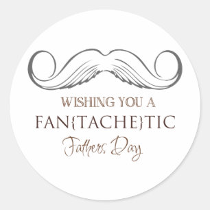 Wishing streicht you zu Fan [] aus Tick Father's Runder Aufkleber