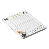 Wishing The Best Day Ever Curious Cat with Lines Notizblock (angewinkelt)