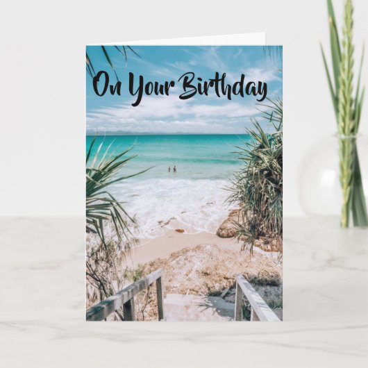 WISHING U SUNSHINE / BLAUE SKIES BIRTHDAY WISHER KARTE (Vorderseite)