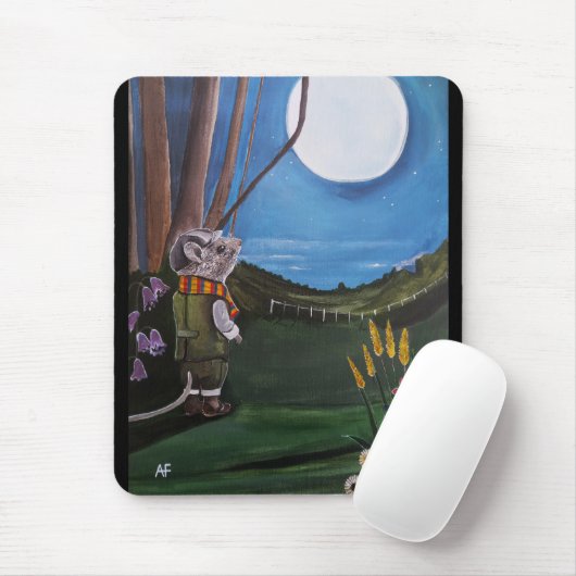 Wishing Upon The Moon Gemälde von Alfred Fox Mousepad (Mit Mouse)