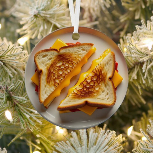 Wishing you a Cheesy Christmas | funny  Ornament Aus Metall (InSitu)