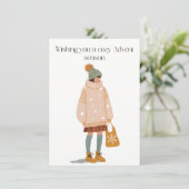 Wishing you a cozy Advent season Dankeskarte (Stehend Vorderseite)