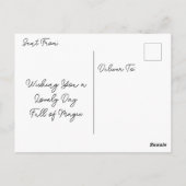 Wishing You a Day full of Magic | Friendship Postkarte (Rückseite)