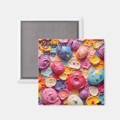 Wishing You A Happy Easter ~  Magnet (Vorderseite/Rückseite)