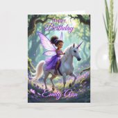 Wishing you a Magical Birthday Niece | Fairytale Karte (Vorderseite)