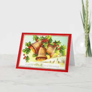 Wishing You a Merry Christmas 1911 Vintage Feiertagskarte