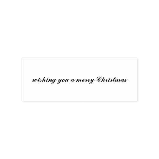 wishing you a merry Christmas Script Gummistempel (Stempel)
