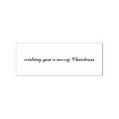 wishing you a merry Christmas Script Gummistempel (Prägung)