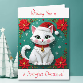 Wishing You a Purr-fect Christmas | Personalized Feiertagskarte