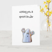 Wishing you a Spooktacular Halloween card Karte (Gelbe Blume)