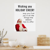 Wishing you HOLIDAY CHEER Poster (Küche)