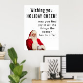Wishing you HOLIDAY CHEER Poster (Heimbüro)