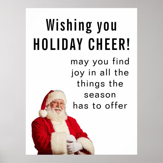 Wishing you HOLIDAY CHEER Poster (Vorne)