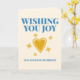 Wishing You Joy Versatile Custom Typography Karte