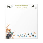 Wishing You The Best Day Ever Positivity Cat Notizblock (Vorderseite)