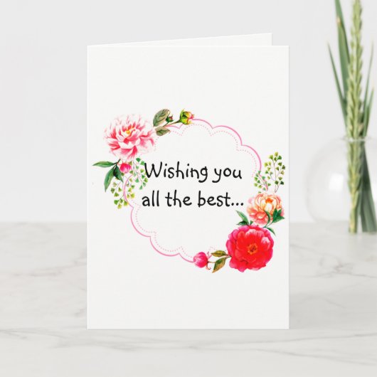 Wishing You the Best Get Well Card Karte (Vorderseite)