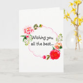 Wishing You the Best Get Well Card Karte (Gelbe Blume)