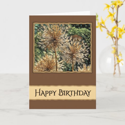 Wishing You the Happiest Birthday - Card Karte (Gelbe Blume)
