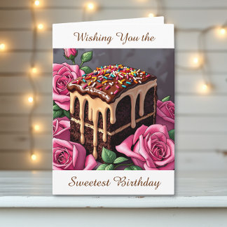 Wishing You the Sweetest Birthday | Cake Karte
