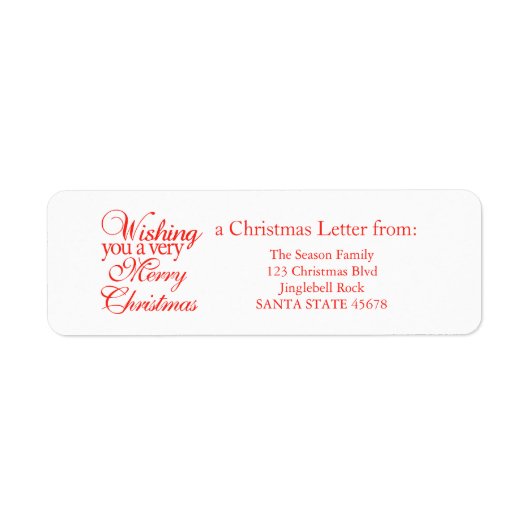 Wishing you very merry Christmas! (Vorne)