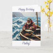 Wishing your Husband a Happy Birthday | Fishing  Karte (Gelbe Blume)