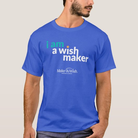 WishMaker Blue-Shirt T-Shirt (Vorderseite)