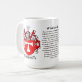 Wisniewski, der Ursprung, die Bedeutung und das Kaffeetasse (Vorderseite Links)