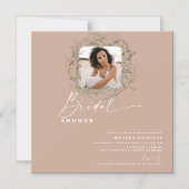 Wisps of Eucalyptus Greenery Foto Brautparty Magneteinladung (Vorderseite)