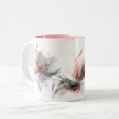 Wispy and Graceful Watercolor Blume Keramik Tasse (Vorderseite Links)