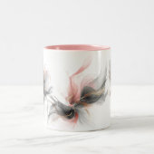 Wispy and Graceful Watercolor Blume Keramik Tasse (Mittel)
