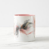 Wispy and Graceful Watercolor Blume Keramik Tasse (Mittel)