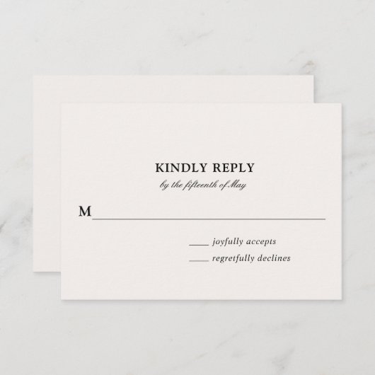 Wispy Blooms & Foliage | Hochzeitskarte Einladung (Vorne/Hinten)