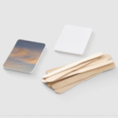 Wispy Cirrus Wolken auf einem Handfächer (Non-assembled)