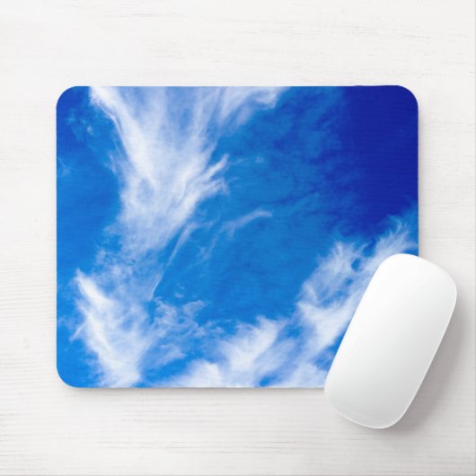 Wispy Clouds - Blau Mousepad (Mit Mouse)