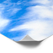Wispy Clouds - Blau Poster (Ecke)